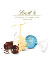 Chocolat blanc stracciatella - LINDOR® Sachet 25 pcs