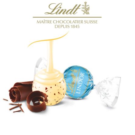 Chocolat blanc stracciatella - LINDOR® Sachet 25 pcs