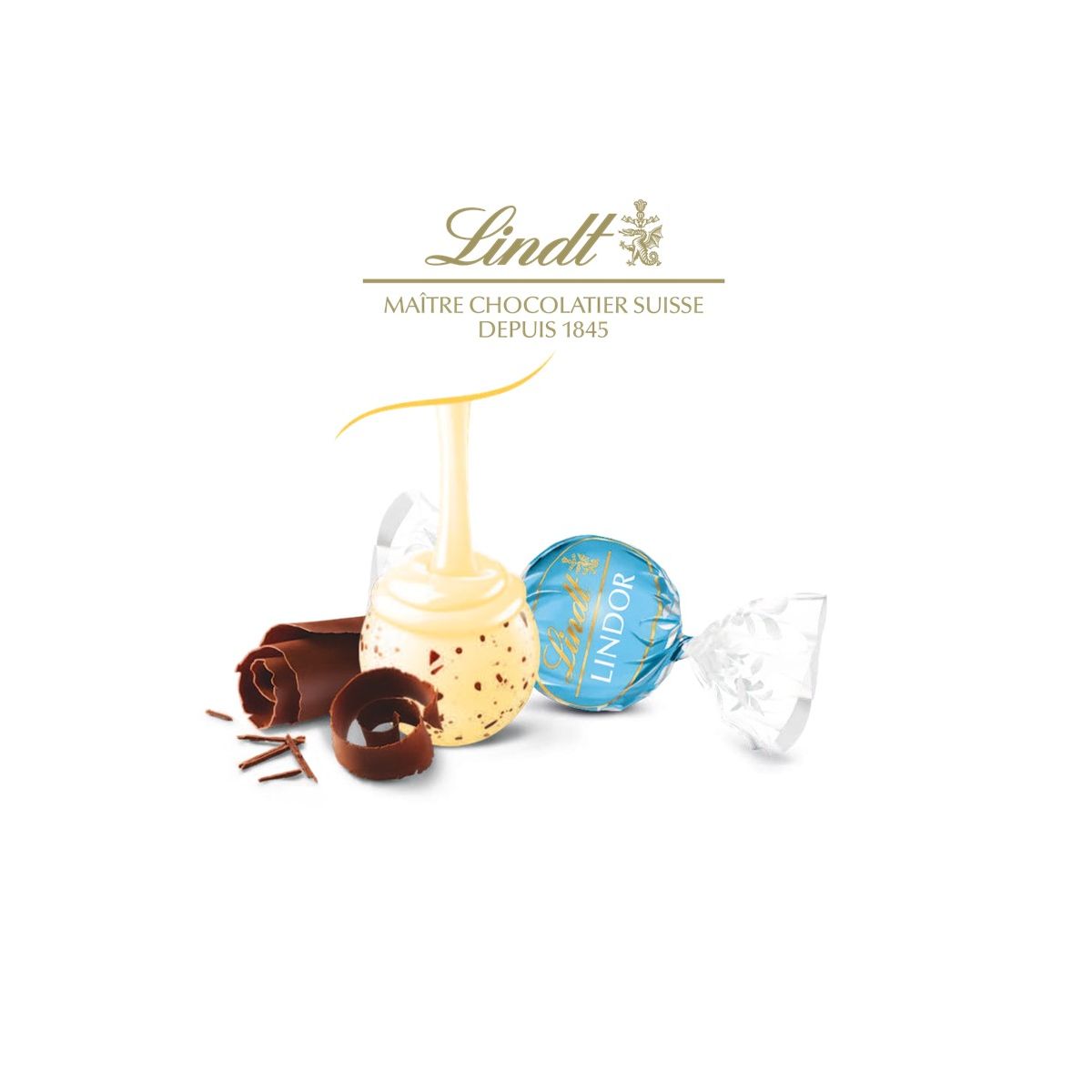 Chocolat blanc stracciatella - LINDOR® Sachet 25 pcs