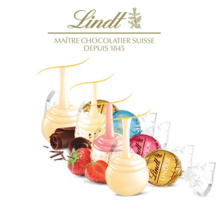 Assortiment chocolat blanc - LINDOR® Box 100 pcs