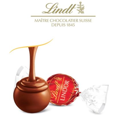 Chocolat lait coeur fondant - LINDOR® Sachet 25 pcs