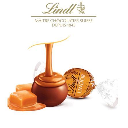 Chocolat lait caramel - LINDOR® Sachet 25 pcs