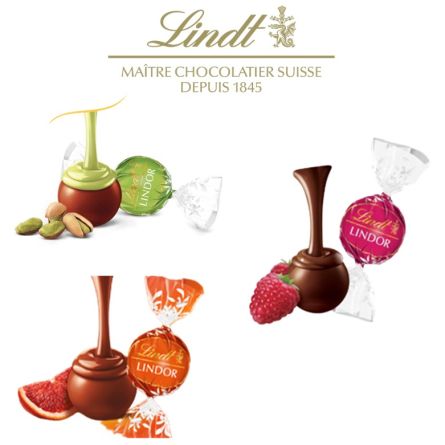 Assortiment chocolat lait fruité - LINDOR® Sachet 25 pcs