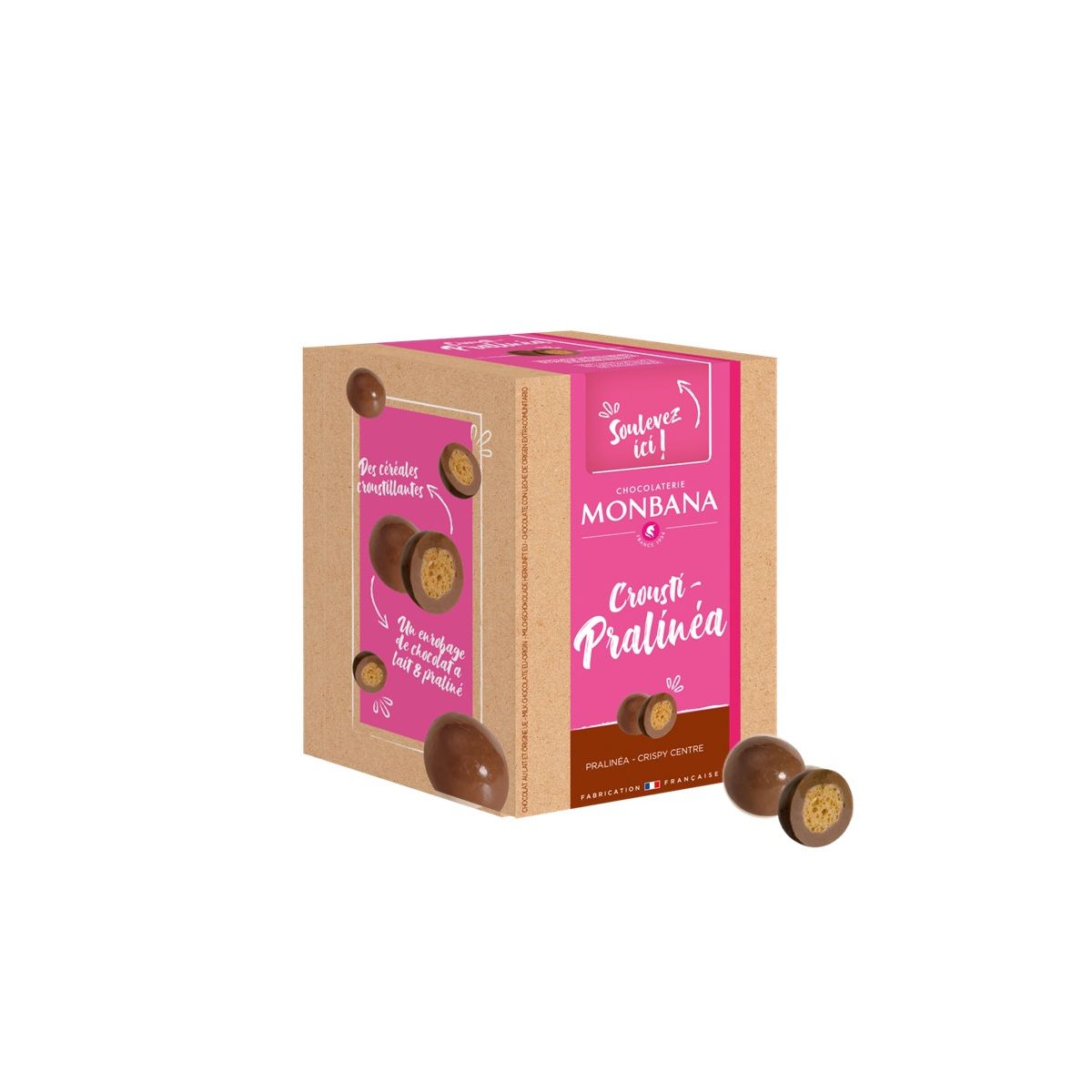 Crousti-pralinéa boîte distributrice 135 g - MONBANA®