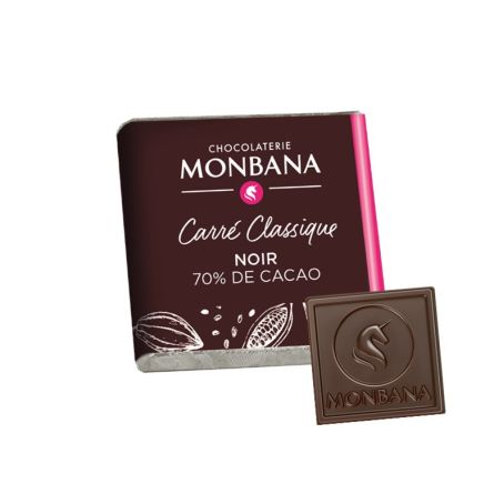 Carré noir 70% - MONBANA® Sachet 50 pcs