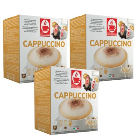 BONINI cappuccino - 3 boîtes 16 capsules