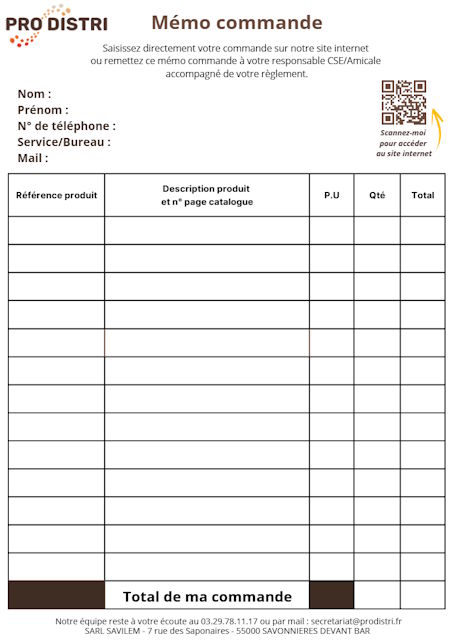 memo commande
